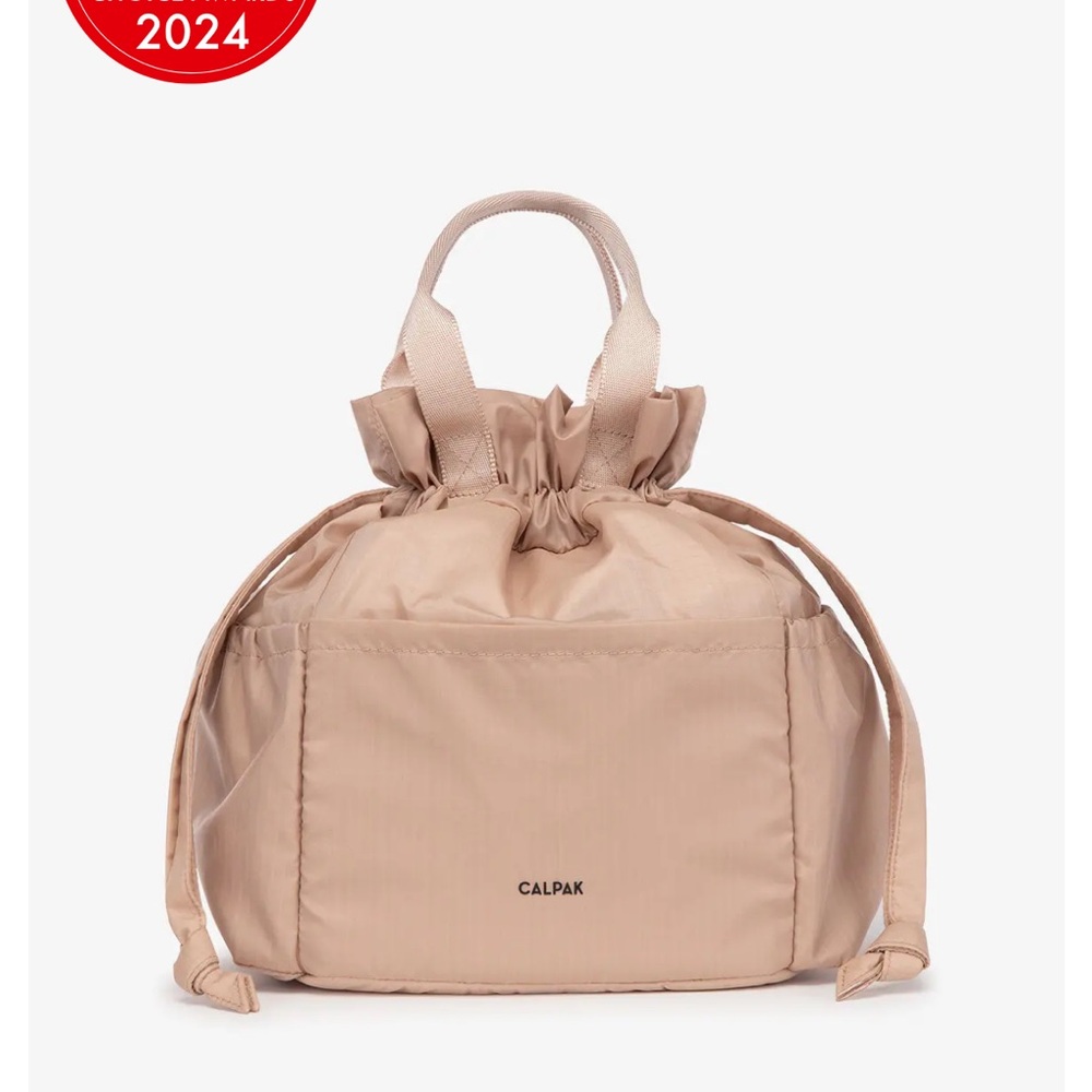 Calpak pink lunch bag